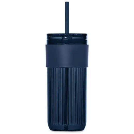 Serendipio Mayfair Plastic Tumbler & Straw Navy